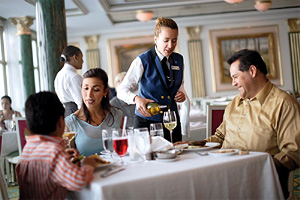 Guests onboard a cruise ship