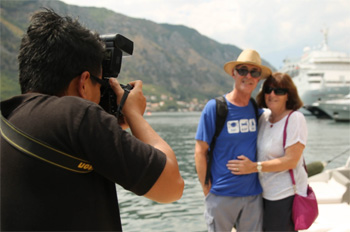 photographer in cruise ship