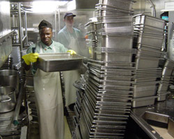 A day in the life of a Kitchen Steward on a cruise ship