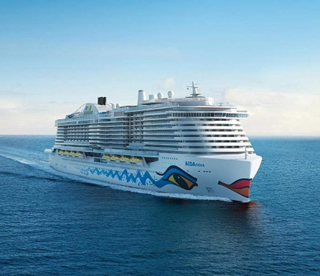 AIDA's new cruise ship AIDAnova launched