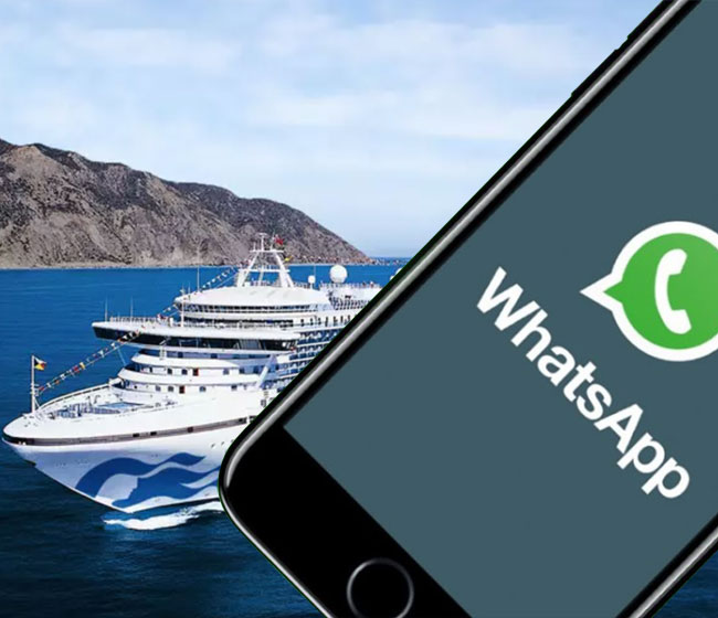 Crew to Benefit from Free WhatsApp Access by Princess Cruises